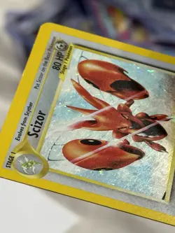 POKEMON NEO DISCOVERY SCIZOR 10/75 RARE UNLIMITED HOLO MP - Image 3