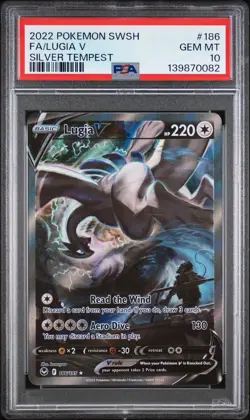 PSA 10 Lugia V 186/195 Silver Tempest Alt Full Art GEM MINT Pokemon - Image 1