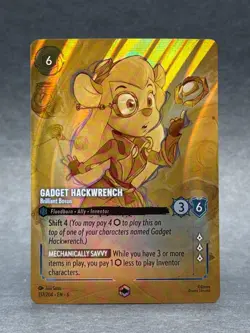 Disney Lorcana - 217/204 Gadget Hackwrench Brilliant Bosun Azurite Sea Enchanted - Image 1