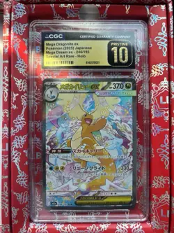 Mega Dragonite ex CGC Pristine 10 Special Art Rare Holo 246/193 Mega Dream ex - Image 1