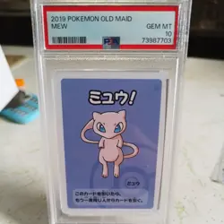 PSA 10 MEW 2019 POKEMON OLD MAID JAPANESE CARD - Image 1