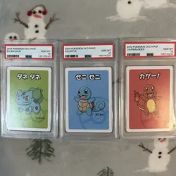 2019 Pokemon OLD MAID PSA 10 Set Bulbasaur Charmander Squirtle (NOT SEQUENTIAL) - Image 1