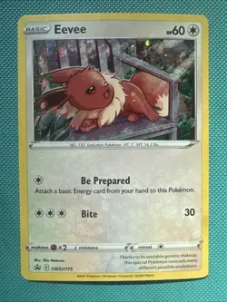 Eevee Cosmos Holo SWSH175 Sword & Shield Black Star Promo Pokemon Card NM/M - Image 1