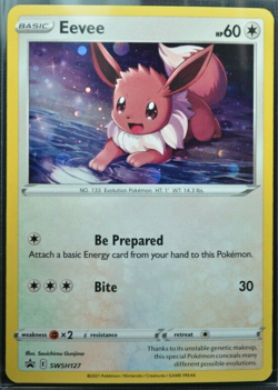 Eevee SWSH127 Black Star Promo 2021 Rare Holo Foil Pokemon TCG Card - NM - Image 1