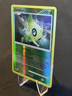 Celebi Reverse Holo Rare Pokemon Card 7/123 Mysterious Treasures 2007 TCG HP - Image 4