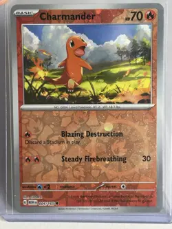 Charmander 004/165 Cosmos Reverse Holo Costco Promo SV 151 Pokemon Card NM - Image 1
