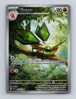 Vibrava 206 2024 Pokemon Surging Sparks Illustration Rare Card NM+ (a) - Image 1