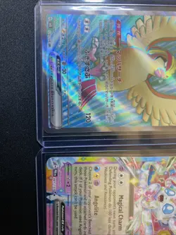 Pidgeot ex SR 128/108 SV3 Japanese Pokemon Card And Sylveon Ex - Image 3