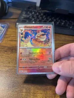 Pokemon TCG Flareon Master Ball Reverse Holo Card 013/131 Prismatic Evolutions - Image 3