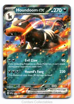 Houndoom EX SVP103 - SV Black Star Promo - Pokemon Card - Near Mint - Image 1