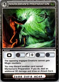 Marksman's Preparation Chaotic TCG Card Rise of the Oligarch Attack LP - Image 1