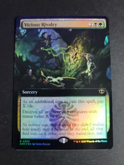 Vicious Rivalry (Extended Art Foil) Rare MTG Secrets of Strixhaven - Image 1