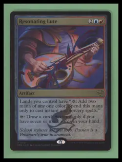 1 x Resonating Lute - FOIL - Secrets of Strixhaven - NM-Mint - MTG - Image 1