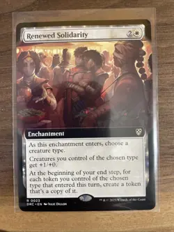 Renewed Solidarity (Extended Art) MTG Commander: Aetherdrift (DRC) Regular - Image 1