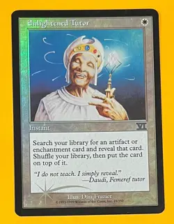 MTG ENLIGHTENED TUTOR (Foil) Arena Promo (OldManMTG 013-089) - Image 1