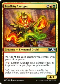 X 1 Leafkin Avenger NM-M M21 220 MTG Magic The Gathering - Image 1