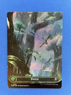 Forest (0266) Borderless FOIL MTG: Edge of Eternities - Image 1