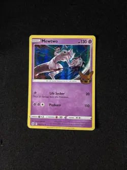 * Mewtwo 056/172 Pokemon Brilliant Stars Line Holo Stamped Variant NM B - Image 1
