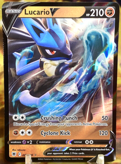 Lucario V - 078/189 - Pokemon Astral Radiance - Holo Ultra Rare - NM - Image 1