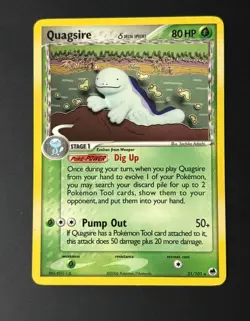 QUAGSIRE 21/101 RARE DRAGON FRONTIERS POKEMON LIGHTLY PLAYED - Image 1