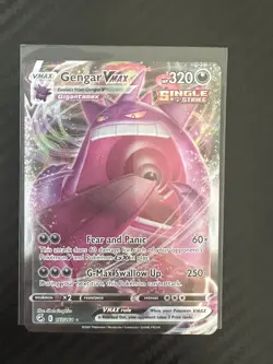 Pokemon Gengar VMAX 157/264 Fusion Strike Ultra Rare Full Art Holo 320 HP - Image 1