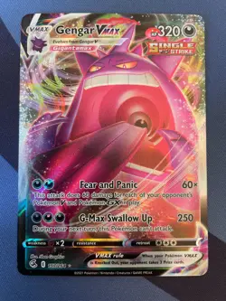 Pokemon Gengar VMAX 157/264 Fusion Strike Ultra Rare Holo Full Art NM - Image 1