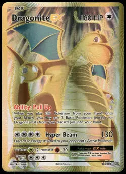 Pokemon Dragonite EX (Full Art) Ultra Rare XY - Evolutions 106/108 NM Holo - Image 1