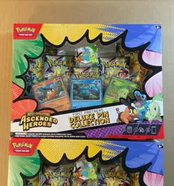 Pokemon TCG Ascended Heroes First Partners Deluxe Pin Collection Sealed LOT OF 2 - Image 3