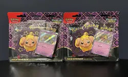 Pokemon Paldean Fates Tech Sticker Collection Lot of 2 - Image 1