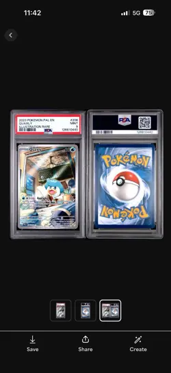 2023 POKEMON PAL EN-PALDEA EVOLVED ILLUSTRATION RARE #196 SPRIGATITO PSA 9 - Image 3