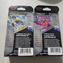 Pokemon TCG SET OF 2 - ZERAORA V AND DEOXYS V BATTLE DECKS - Image 3