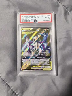 Pokemon Arceus & Dialga & Palkia GX Cosmic Eclipse #220/236 PSA 10 - Image 1