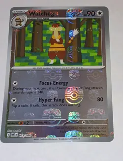 Pokemon Watchog Sv: White Flare 073/086 Uncommon Master Ball reverse holo - Image 1
