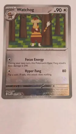 Pokemon Watchog Sv: White Flare 073/086 Uncommon Master Ball reverse holo - Image 2