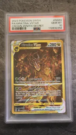 Giratina Vstar Pokemon Crown Zenith-Secret Sword And Shield Crown GG69 PSA 10 - Image 1