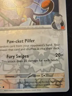 Team Rocket's Meowth 149/182 Reverse Holo Common Destined Rivals Pokemon TCG - Image 5