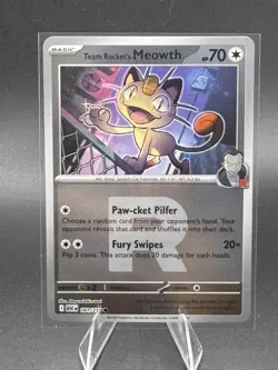 Team Rocket's Meowth 161/217 - Ascended Heroes Reverse Holo - Pokemon TCG - Image 1