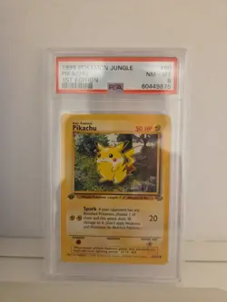 1999 POKEMON JUNGLE PIKACHU 1ST EDITION #60 PSA NM - MT 8 - Image 1