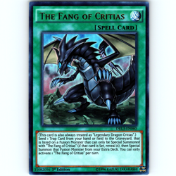 Yugioh The Fang of Critias DRL3-EN060 1st Edition Ultra Rare Holo - NM 💎 - Image 1
