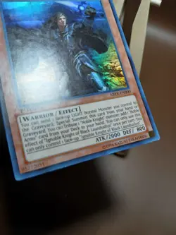MP Yugioh Ignoble Knight of Black Laundsallyn ABYR-EN000 Super Rare 1st Ed - Image 3