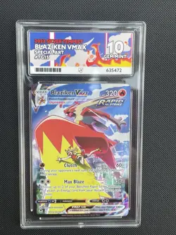 Pokemon TCG Blaziken VMAX TG15/TG30 Silver Tempest ACE 10 GEM MINT - Image 1