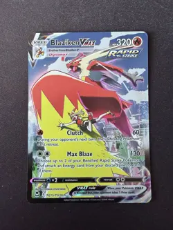 Pokemon TCG Blaziken VMAX TG15/TG30 Silver Tempest Trainer Gallery Card - Image 1