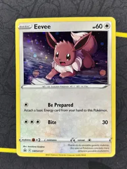 Eevee SWSH127 - Black Star Promo 2021 Holo Foil Pokemon Card - NM - Image 1