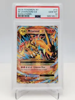 Pokemon TCG XY Evolutions 2016 M Charizard EX Holo Card 13/108 PSA 10 Gem Mint - Image 1