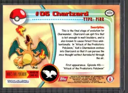 Charizard #06 Topps Series - Pokemon Card - Red/Pink label - NM - Image 2