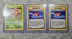 Small lot of 28 original vintage 1990s Pokemon TCG cards, 3 first / 1st edition - Image 2