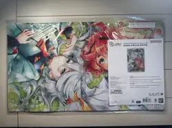 Gundam Card Game Suletta & Miorine EVX02 Playmat and Card Set Bandai Card Fest - Image 1