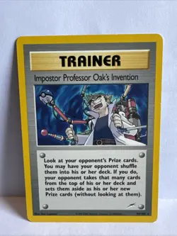 Pokemon Neo Destiny Impostor Professor Oak's Invention Card 94/105 Rare - Image 1