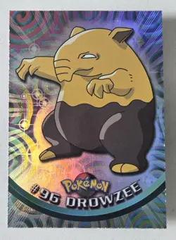 Drowzee #96 Holo Blue Label - Pokemon Topps TV Animation Vintage Tcg Card - Image 1