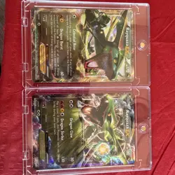 Rayquaza EX 85/124 Dragons Exalted Holo & Rayquaza EX XY73 - Lot Of 2 Cards - Image 1